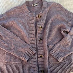 Madewell Lavender Cardigan size medium